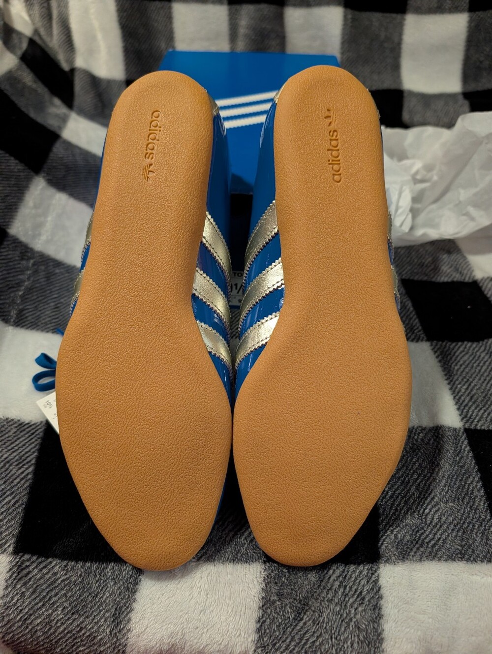 adidas Tokyo Royal Blue Patent Leather Women's 10.5 - Picture 8 of 8